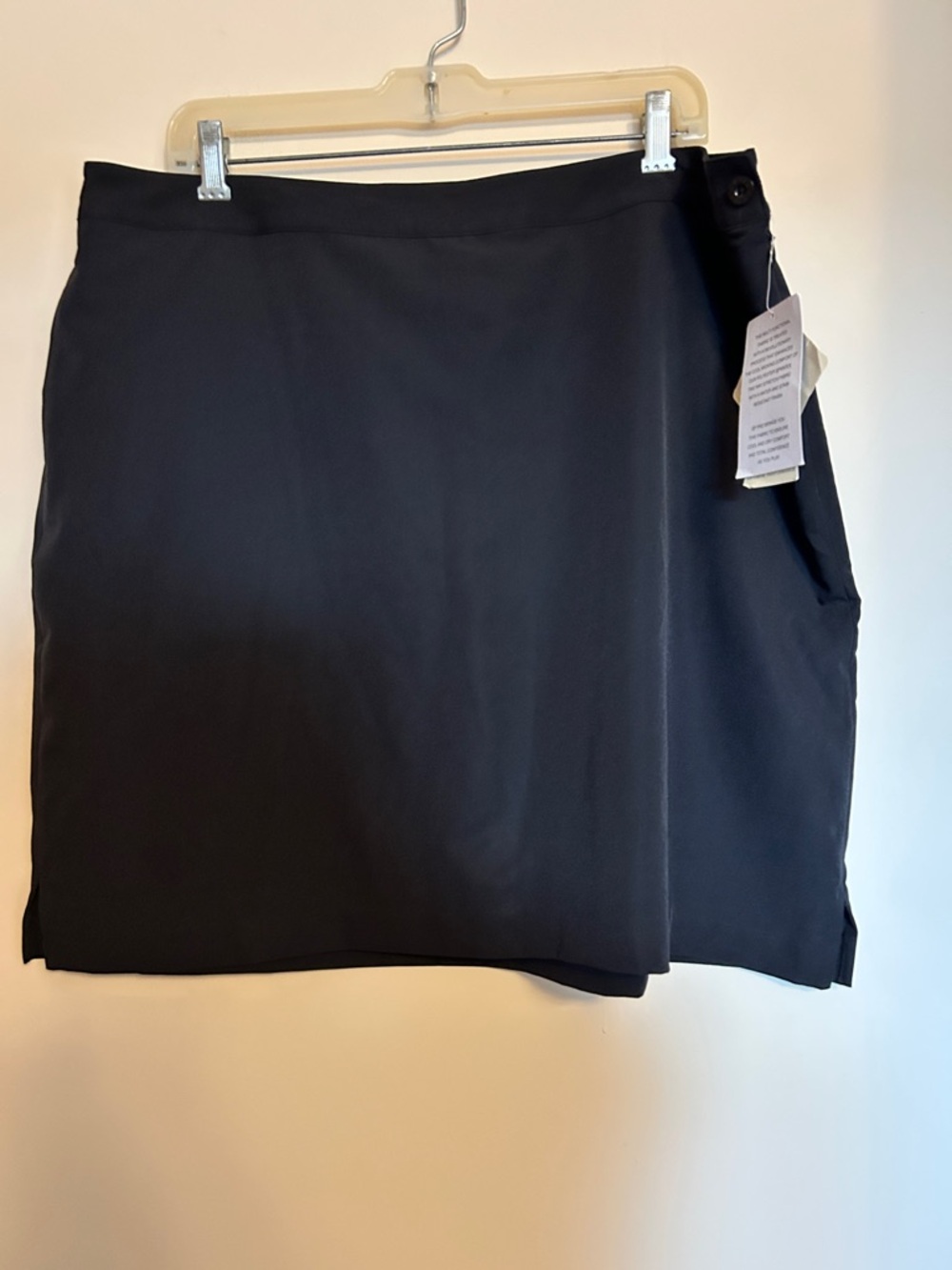 EP Pro Tour Tech performance fabrics polyester spandex black skort size 18 NWT